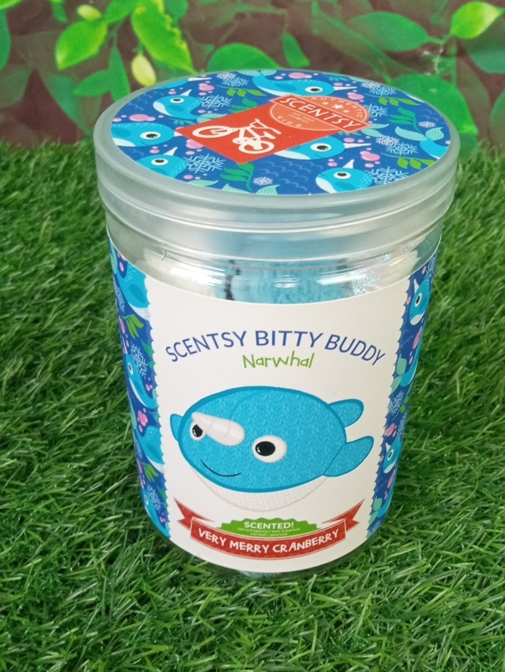 🎁 Scentsy Bitty Buddy Narwhal - Blue Cranberry Scented Plush